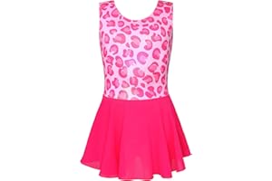 NOKECINA Girls Ballet Leotard with Skirt Sparkle Sleeveless Dance Dress Ballerina Dancewear Toddler Gymnastics Outfit