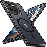 For Motorola Edge 2025 Case, Magnetic [38 N52 Magnets] Military Grade Drop Protection moto edge 2025 case - Raised Camera Lips Slim Matte Anti-Slip Phone Cover Case For Motorola Edge 2025, Black