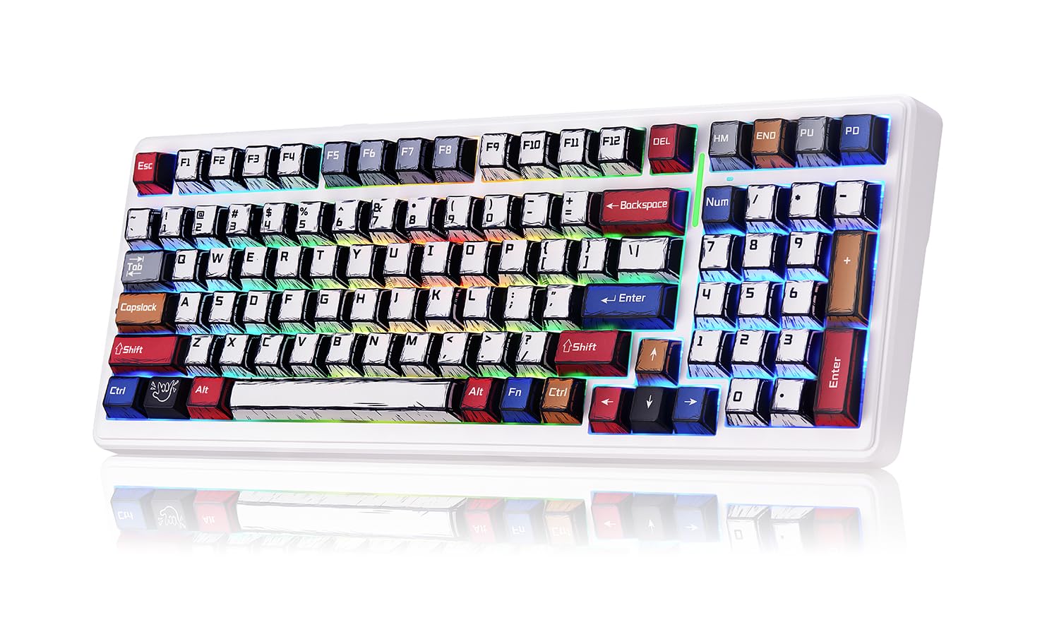 x Aula F99 Wireless Gaming Keyboard, Bluetooth