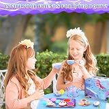 Auney 36 PCS Mermaid Tea Set for Toddlers Kids Pretend Play 3+ WS0080 view 4
