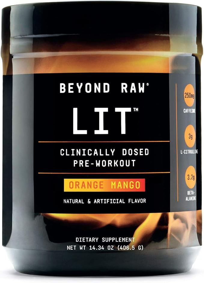 Beyond Raw LIT Pre Workout Powder Energy Drink