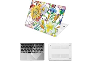 HLAAJJX Design Case for MacBook Air M4 M3 M2 13 inch 2025 2024 2023 2022 Version A3240 A3113 A2681,Sturdy Hard Shell Case and