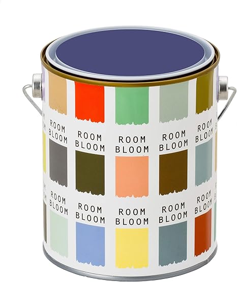 Amazon 水性ペンキ 室内塗料 Roombloommatte 1kg カラー 真夏の夜 パープル 紫 青みがかった濃い紫 塗装材