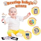 HappyKidsClub Black and White Sensory Toys Set for Newborns 0-6 Months view 3