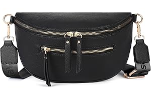 Montana West Crossbody Bags Bum Bag for Women Girls Large Fanny Packs Sling Bag with Adjustable Strap and Coin Purse