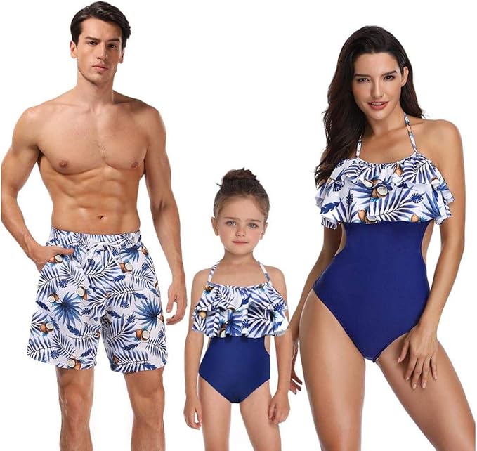 mother and son swimwear