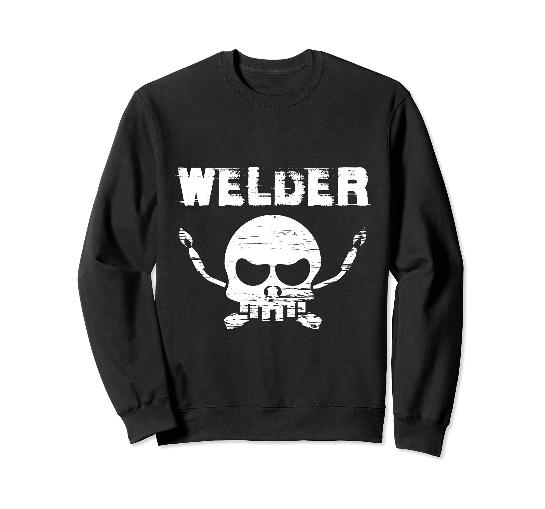 Skull Welder Engineer Fabrication Engineering Welding Sweatshirt