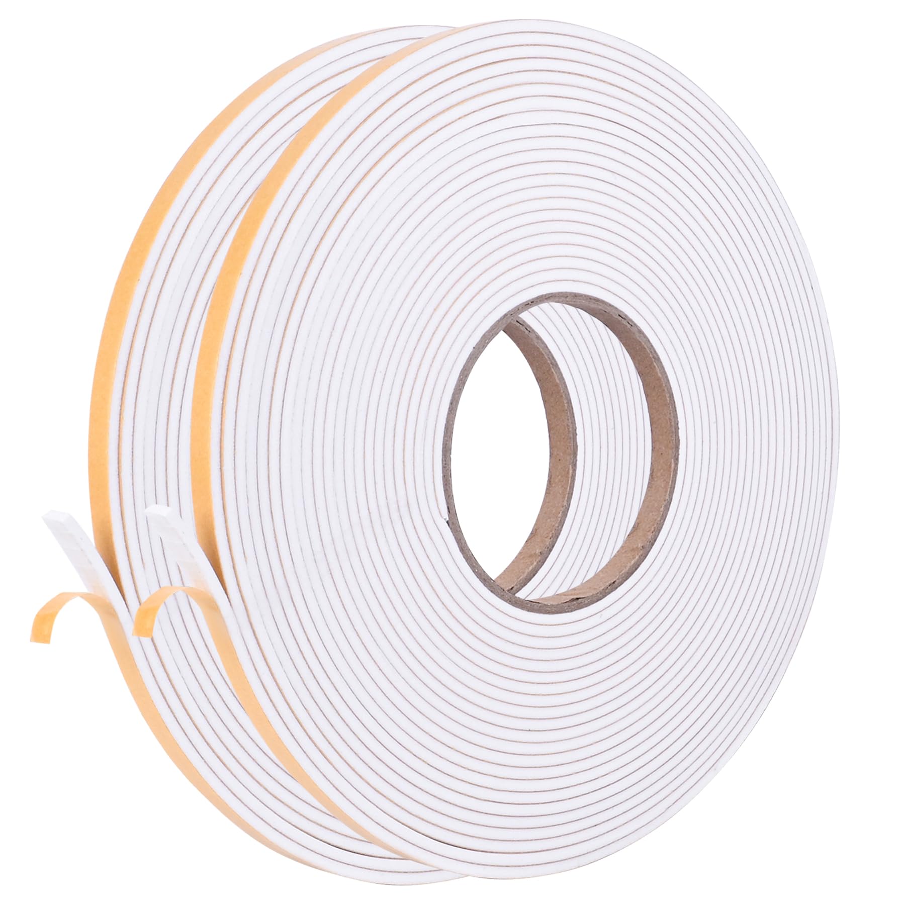 Photo 1 of Kikerike Self Adhesive Foam Tape Weatherstrip 1/4in x 1/8in x 66Ft High Density Foam Insulation Strips Seal Weather Stripping with Strong Adhesive for Door and Window Sound Isolation Soundproofing