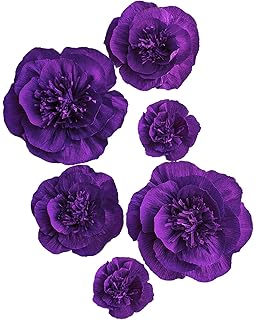 Amazon Com Paper Flower Decorations Crepe Paper Flowers Large