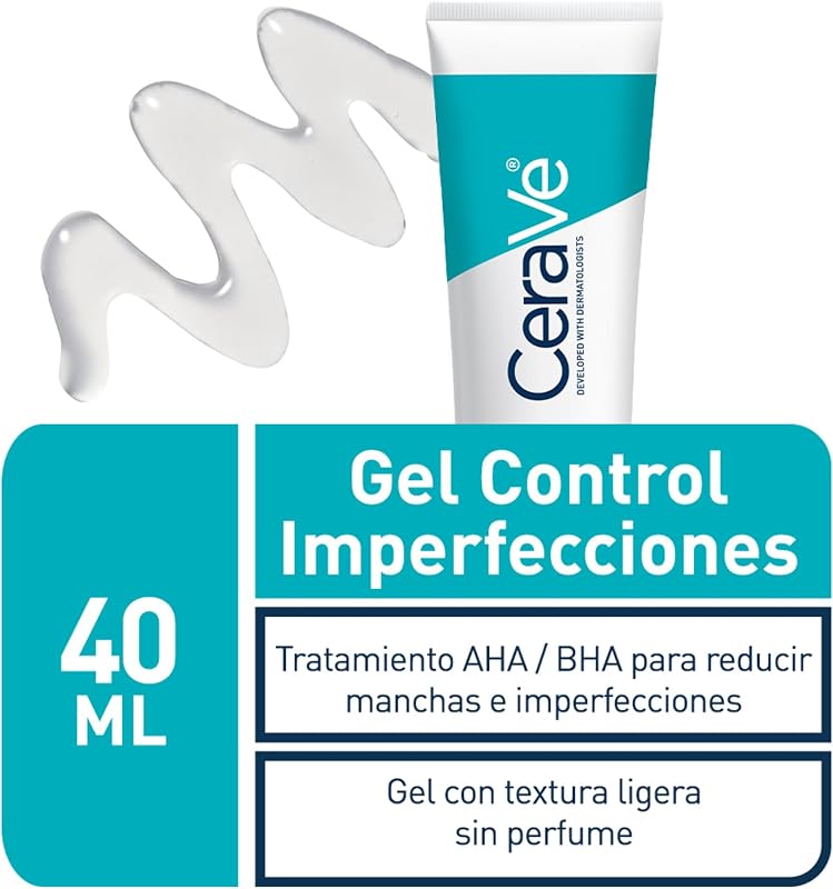 , Gel Control Imperfecciones, Tratamiento hidratante AHA / BHA, 40 ml