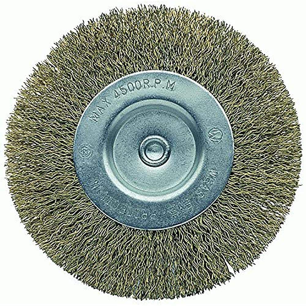 Bellota 50807-60 Circular DIY Brush - Brassed Steel, Curved Wire, Diameter 60 mm