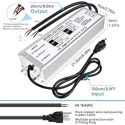 LightingWill LED Driver 250 Watts Waterproof IP67