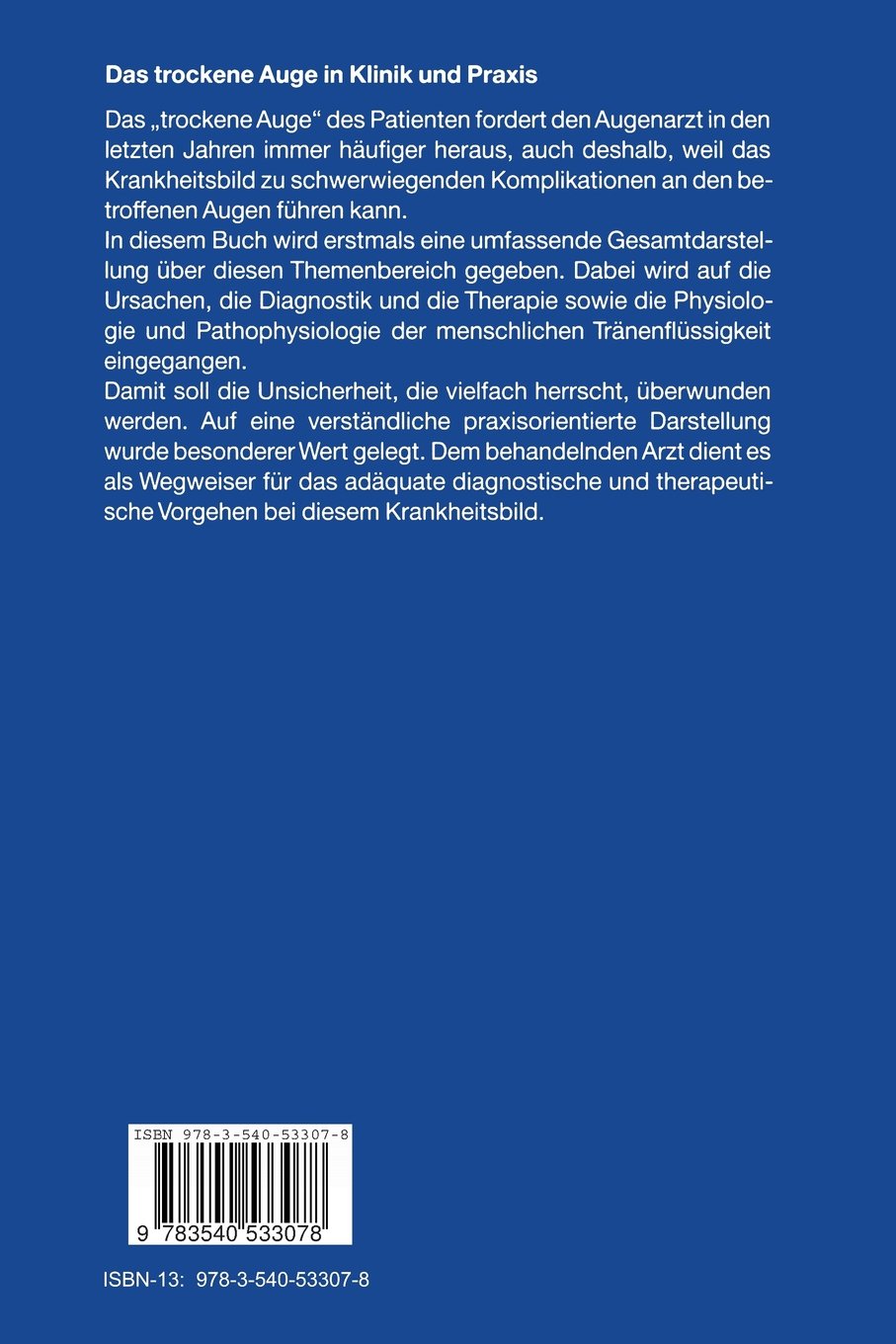 Das Trockene Auge In Klinik Und Praxis German Edition - 
