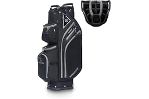 T Winsology Max Lightweight Golf Cart Bag with Dual Handles and 14 Way Individual Full Length Dividers, Golf Club Bag with 11 Pockets, Large Putter Well, Double Strap Cooler for Men & Women