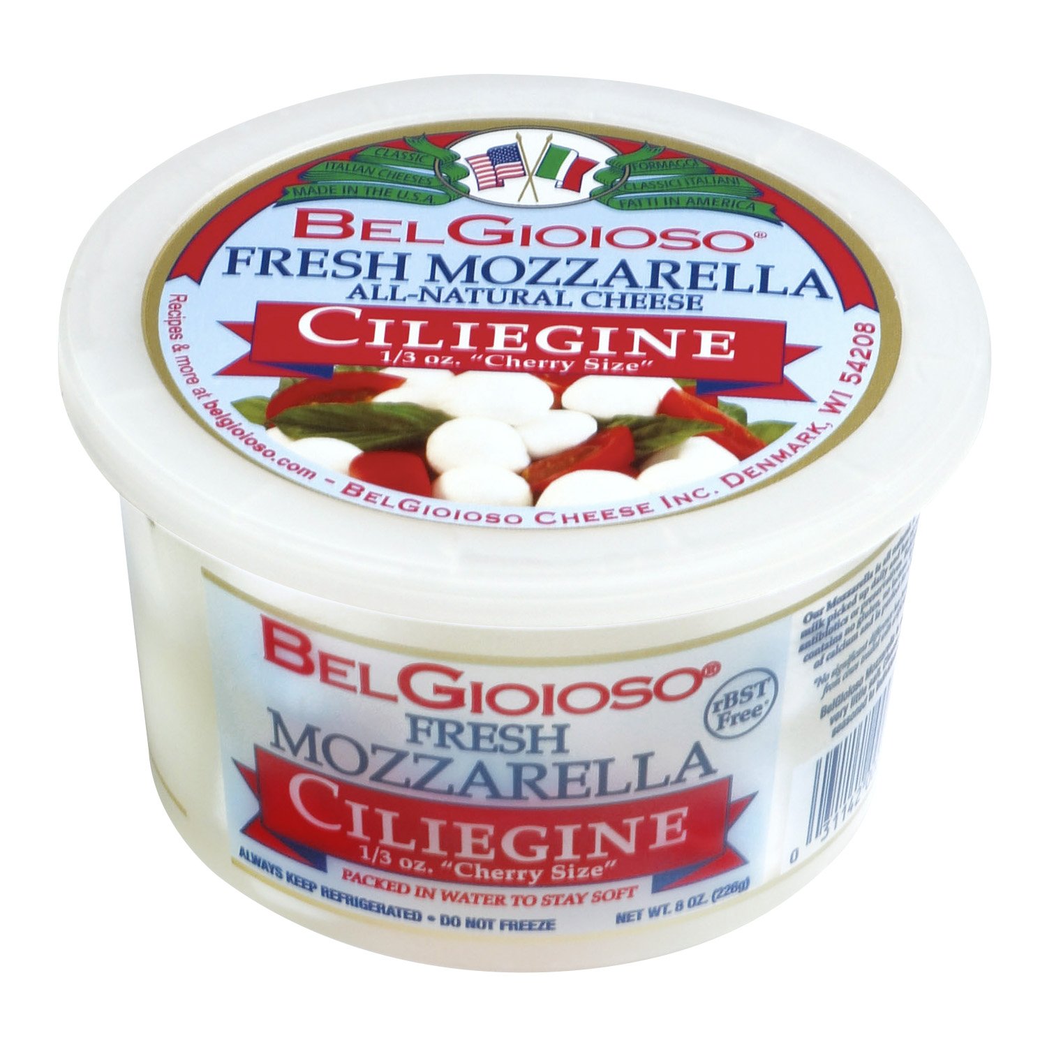 BelGioioso, Fresh Ciliegine Mozzarella, Cup, 8 oz Grocery