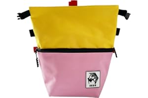SESH Chalk Bucket - Large Size Chalk Bag for Climbing & Bouldering with Magnetic Closure, 4 Brush Holders, & 2 Side Pockets w