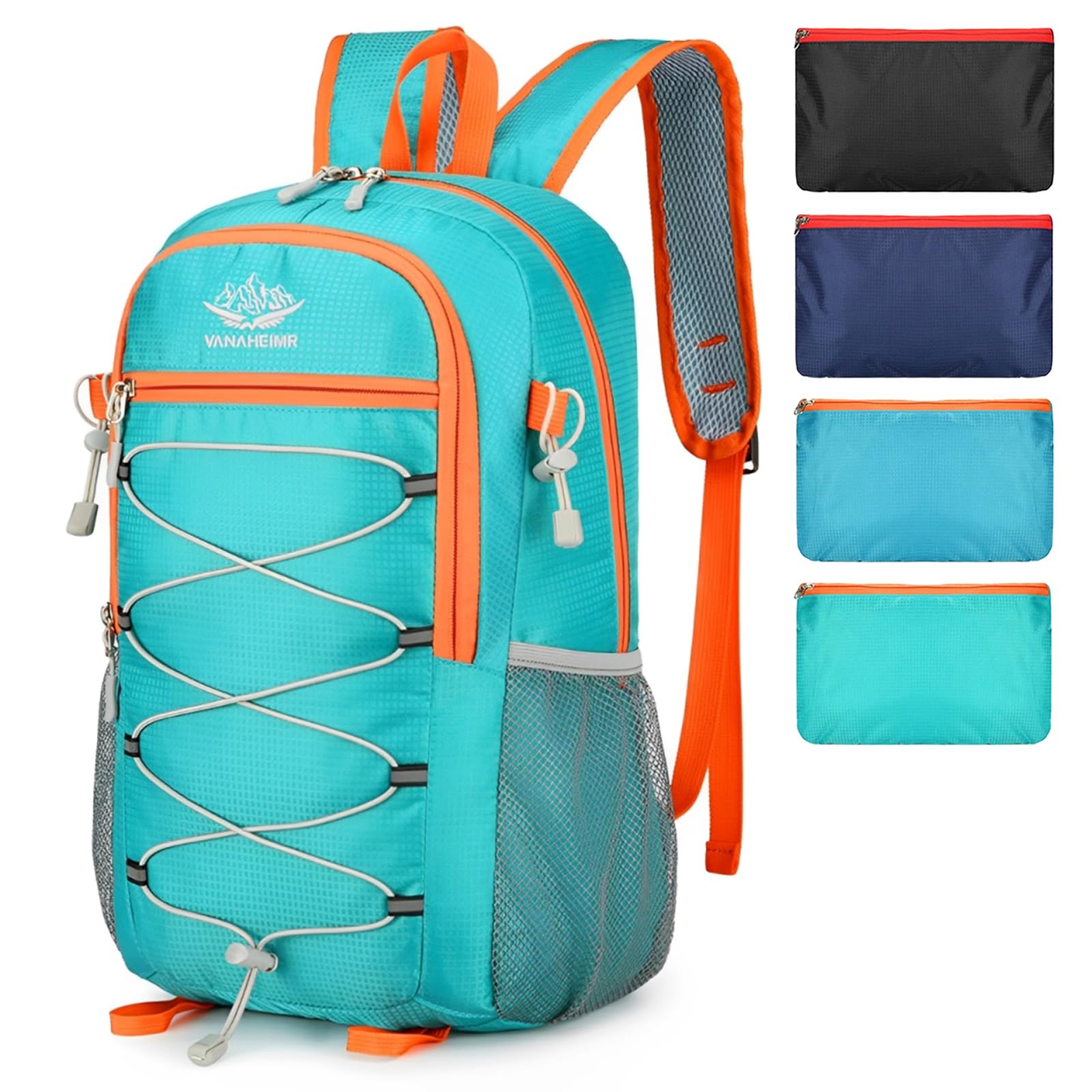 CINGHI LUSSO 25L Travel Backpack Foldable Rucksack for Men Women Ultra Lightweight Backpack for Travelling Camping Hiking Outdoor Bag Small Backpacks Waterproof Back Pack (Green)