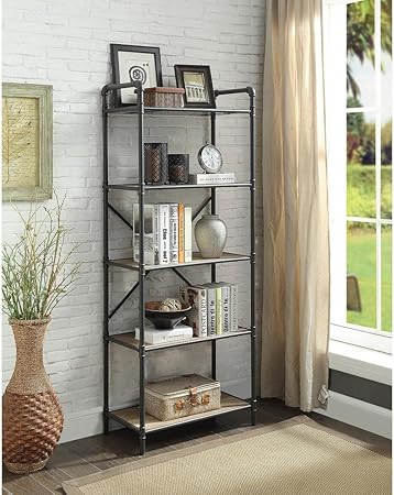 Major Q 7097164 Regal Fur Wohnzimmer Rechteckig Holz Rustikal Und Eiche Lackiert 14 X 26 X 63 Amazon De Kuche Haushalt