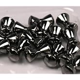 Hareline Fly Tying Brass Dumbbell Eyes &ndash; Heavy Weighted Eyes for Streamers, Bass Bugs, Bonefish &amp; Baitfish Flies