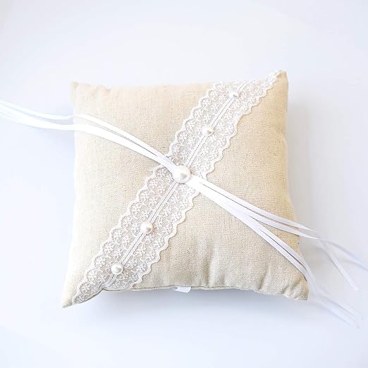 cojin anillos boda amazon