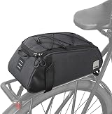 HOMPER Cycle Saddle Rear Rack Pannier Bag 7L Black with Shoulder Strap
