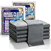 10 Pack XXL Genie Cloth Magic Cloth,Genie Magic Cleaning Cloths (16x12Inch) | Lint Free Streak Free Reusable Cleaning Rags for Windows, Mirrors, Stainless Steel, Kitchen, Cars &amp; Screens