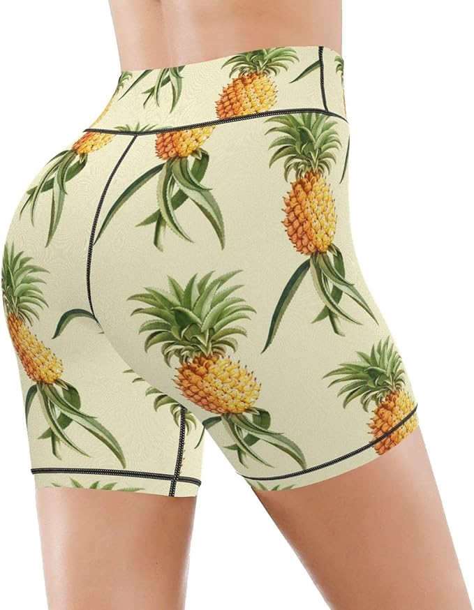 pineapple yoga shorts