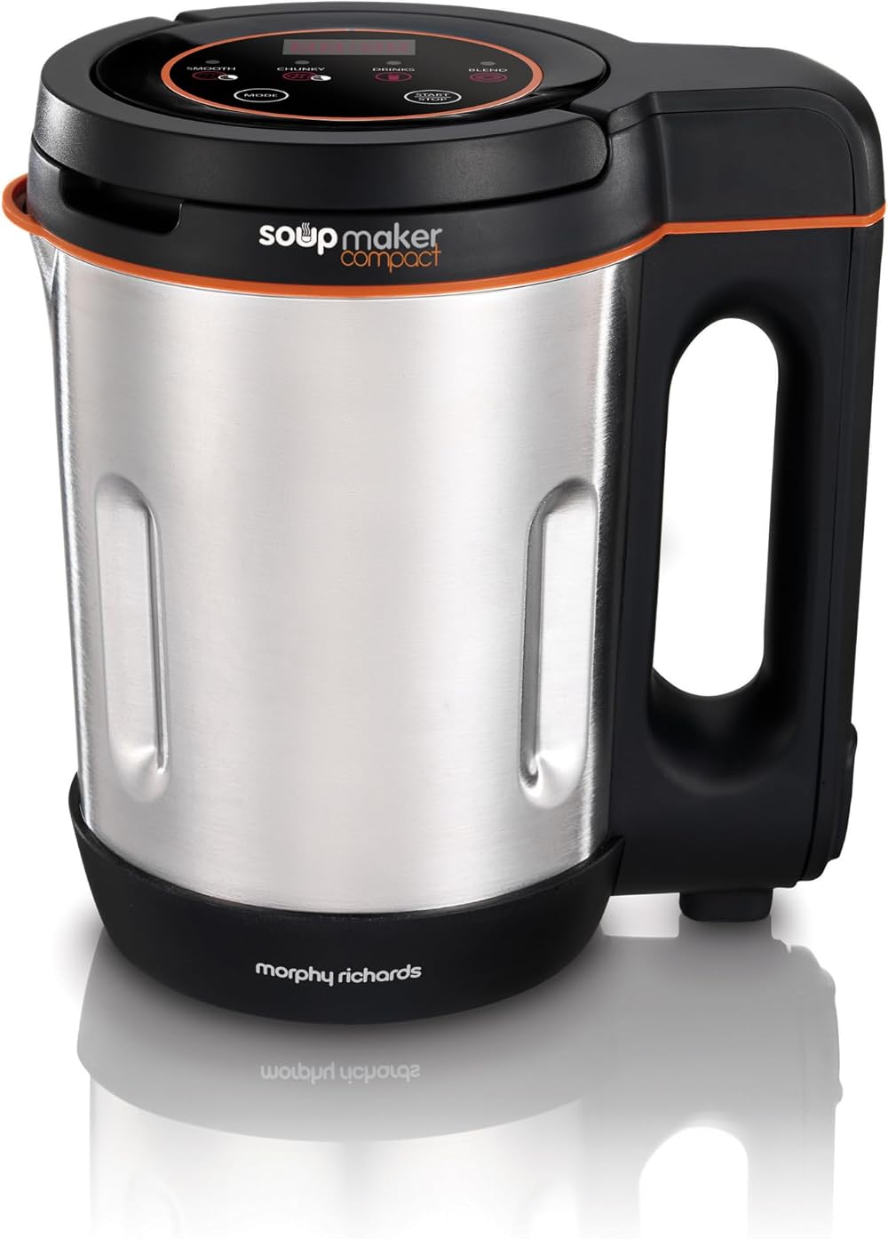 Morphy Richards 501021 Compact Soup Maker 1L 900W Black & Stainless Steel