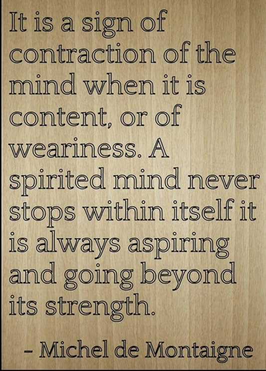 Mundus Souvenirs C Est Un Signe De Contraction De L Esprit Citation Par Michel De Montaigne Grave Au Laser Sur Plaque En Bois Dimensions 3 X 25 4 Cm Amazon Fr Cuisine Maison