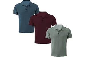 Binozinco Breeze Shirts for Men Golf Polo Shirt,Textured Breathable Short Sleeve,Ultra Comfortable Silky Refreshing Wear