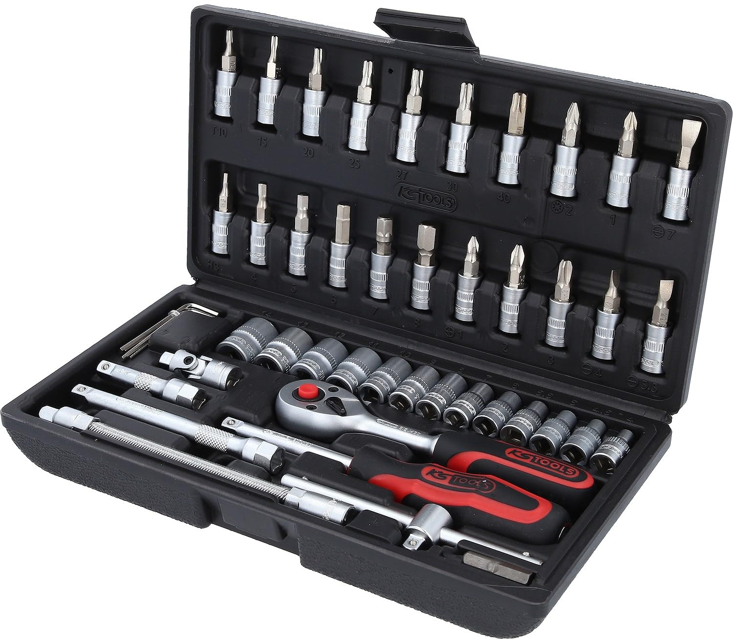 KS Tools 911.0646 1/4-inch Superlock Socket Set (46 Pieces)