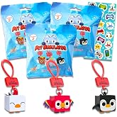 Pet Simulator X Mini Figures Blind Bags Set - 3 Pack Pet Simulator X Mystery Blind Bags Toys Bundles Includes Random Collectible Pets from Series 2 with a Chance of DLC Codes | Party Favors, Supplies