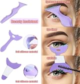 DALAETUS 74 Pcs Eyeliner Stencils Set Winged Tip Tool Reusable Beginner Aid view 3