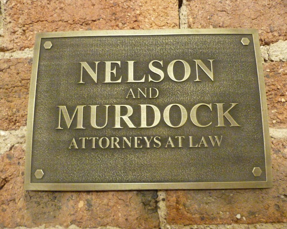 designs Marvels Daredevil Nelson and Murdock prop sign replica