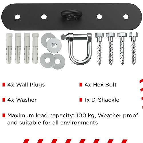 RDX Boxing Punch Bag 10 inch Iron Ceiling Hook Mount Heavy Duty
