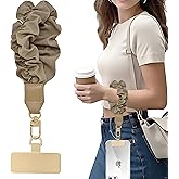 Nalefow Anti Theft Phone Wrist Strap, Elastic Universal Phone Lanyard for Cell Phone, Cute Scrunchie Design Wristband