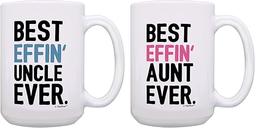 aunt and uncle mug set
