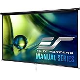 Elite Screens Manual Series, 80-INCH Pull Down Manual Projector Screen with AUTO LOCK, Movie Home Theater 8K / 4K Ultra HD 3D Ready, 2-YEAR WARRANTY, M80UWH, 16:9, Black