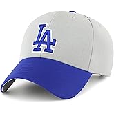 Officially Licensed Los Angeles Youth Boys Girls Baseball Hat Classic Two Tone Royal Blue - Gray Home Team Logo MVP Embroidered Kids Sports Ball Cap