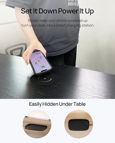 KPON Invisible Wireless Charger Under Desk Wireless - Main Image