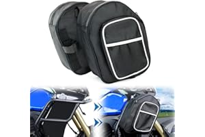 Mantt Waterproof Storage Bag for Vehicle with Frame Guards Crash Bars Motorcycle Bike Side Pannier Bag Repair Tool Placement 