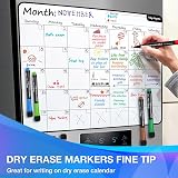 ANYUKE Whiteboard Pens 12 Magnetic Markers with Eraser Fine Tip view 4
