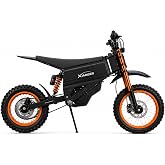 XIARIDER K2 Electric Dirt Bike 45MPH 3000W Off Road Dirt Bike Black | 52V Removable Battery E Dirt Bike, hydraulic brakes &amp; suspension,14/12‑in, Mountain Off Road