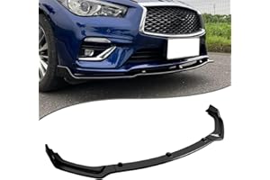 JOYOTO 3PCS Front Bumper Lip Splitter Fit for Infiniti Q50 2018 2019 2020 2021 2022,Base Sedan,JDM Style Air Dam Chin Spoiler Body Kit,Glossy Black