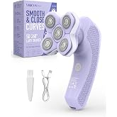 5D Full-Body Electric Razors for Women, Close &amp; Smooth Legs Electric Shaver | 5-Min Wide-Area Fast Legs &amp; Body Hair Removal, Contour-Following Head, Painless &amp; Gentle, 2 Speeds, LED Display, Travel Lock