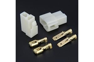 TOOLOFLIFE Automotive Electrical Wire Connector Male Female Cable Terminal Plug Kits for Motorcycle, Bike, Car, Boats 2 Pins Ways 1PCS