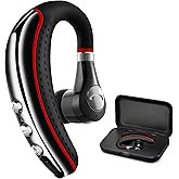 Bluetooth Headset 5.0,CANDEO High-Fidelity Audio Wireless Bluetooth Earpiece Hands Free Business Earphones with Noise Reduction mic,Compatible iPhone,Android Cell Phones Other Bluetooth-enabled Device