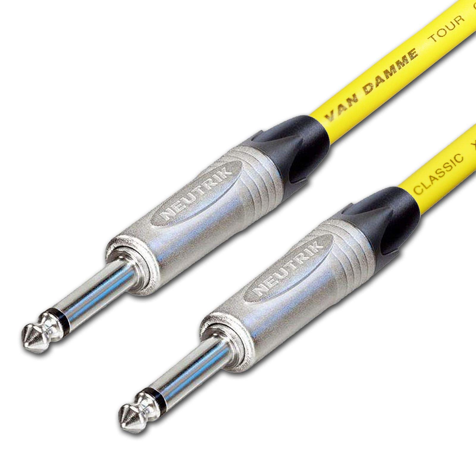 Van Damme PRO Guitar Lead. 1/4 inch Mono Neutrik Straight Jacks 2m, 3m, 5m Cable — image 1