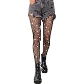 Psixnc Sparkly Tights, Spiderweb Tights, Sexy High Waist Sparkly Fishnet Tights - Premium Women's Stretchy Fishnet Stockings for Women, Trendy and Comfortable Halloween
