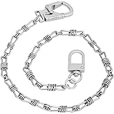 Ahiller Men Women Wallet Chains,23.5''Stainless Steel Hip Hop Jeans Chain, Anti Lost Key Chain with Small Double Locking Clip